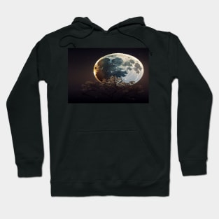 Unwind With The Moon And Relax Into Space Hoodie